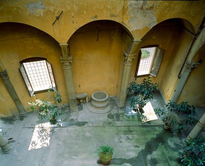 Cour intérieure, Villa Medicea di Careggi - Michelozzo di Bartolommeo